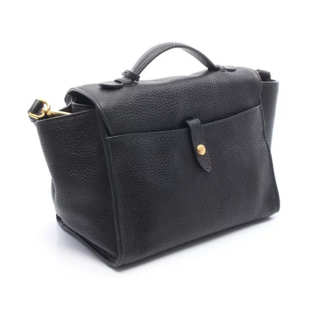 Prada Arque Vitello Daino Leather Hobo Shoulder Bag Black - Picture 2 of 5